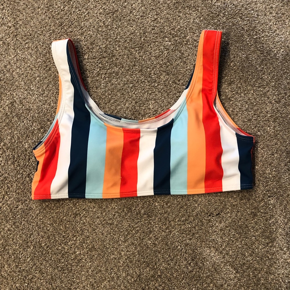 Striped Bikini Top Small